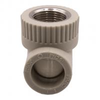 Уголок комб. вн 25х3/4'' EVER® plast  СЕРЫЙ (Россия)