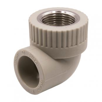 Уголок комб. вн 25х3/4'' EVER® plast  СЕРЫЙ (Россия)