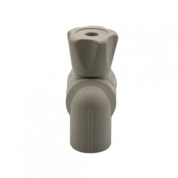 Кран американка шар 20-1/2'' угловой EVER® plast СЕРЫЙ (Россия)