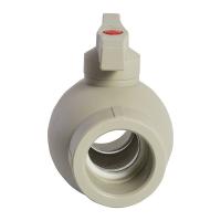 Кран шар 40 ручка PP-R EVER® plast   СЕРЫЙ (Россия)