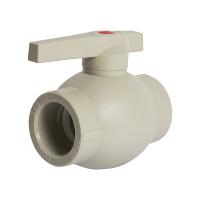 Кран шар 40 ручка PP-R EVER® plast   СЕРЫЙ (Россия)