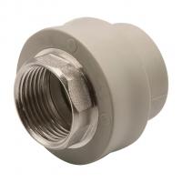 Муфта комб. вн 32х1'' под ключ EVER® plast   СЕРЫЙ (Россия)