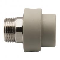 Муфта комб. нар 32х1'' под ключ EVER® plast  СЕРЫЙ (Россия)