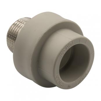 Муфта комб. нар 32х1'' под ключ EVER® plast  СЕРЫЙ (Россия)