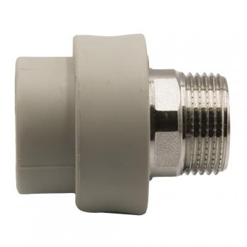 Муфта комб. нар 32х1'' под ключ EVER® plast  СЕРЫЙ (Россия)