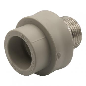 Муфта комб. нар 32х1'' под ключ EVER® plast  СЕРЫЙ (Россия)