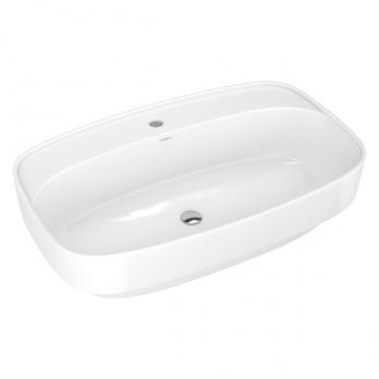 Раковина накладная на столешницу "Купер-65*43" ш*г, с отв. под смеситель (Kirovit)