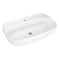 Раковина накладная на столешницу "Купер-65*42" ш*г приставной, с отв. под смеситель(Kirovit)