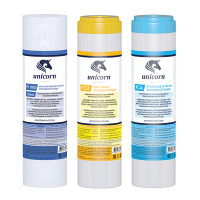 Комплект картриджей для FPS 3 (PS1005S,FCST,FCA) UNICORN (KST) умягчение