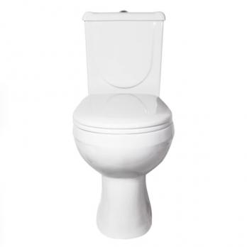 Унитаз-компакт "Ирида" белый Комфорт (гор,нижн, дюро.,быстр.,М/Л,арм) (Ст.Оскол)