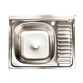 Мойка 60х50 (0,4) лев вып 1 1/2 Эконом  (глуб. 13см)