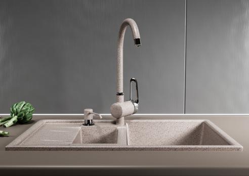 Дозатор для жидкого моющего средства ML-D01 песочный (302) объем 330 мл