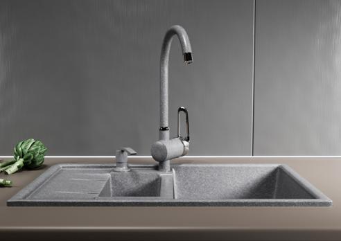 Дозатор для жидкого моющего средства ML-D02 графит (342) объем 330 мл