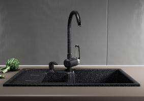 Дозатор для жидкого моющего средства ML-D02 черный (308) объем 330 мл