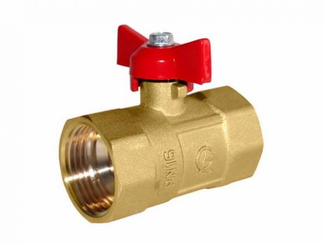 Кран шаровой 1'' вн/вн бабочка Практик 130 ГАЛЛОП