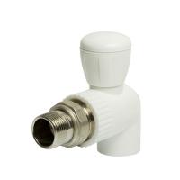 Кран американка шар 25-3/4'' угловой EVER® plast БЕЛЫЙ (Россия)