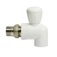 Кран американка шар 25-3/4'' угловой EVER® plast БЕЛЫЙ (Россия)