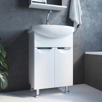 Тумба д/ванной "ЭТЬЕН-55" под раковину Элеганс 55 (Rosa) (ПВХ)