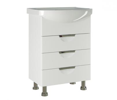 Тумба д/ванной "ЭТЬЕН-60" под раковину Элеганс-60 (Rosa) (ПВХ)