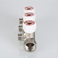 Коллектор 3/4''x1/2'' с регулировочными вентилями для подачи водоснабжения VALTEC  (3 вых)