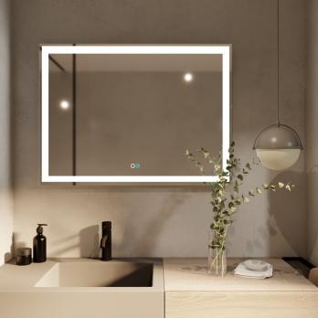 Зеркало MIXLINE "Ливия-2" 800*600 (ШВ) сенсорный выключатель, светодиодная подсветка + подогрев