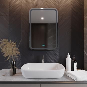 Зеркало MIXLINE "Мальта-2" 550*800 (ШВ) сенсорный выключатель, светодиодная подсветка + подогрев