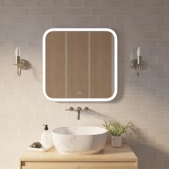 Зеркало MIXLINE "Стив-2" 700*685 (ШВ) сенсорный выключатель, светодиодная подсветка + подогрев