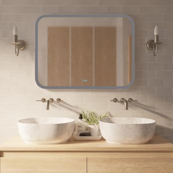 Зеркало MIXLINE "Стив-2" 915*685 сенсорный выключатель, светодиодная подсветка+ подогрев