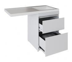 Тумба д/ванной "СОЗВЕЗДИЕ-56"под рак.над ст.маш. БИЛЛ-120(MIXLINE)унив(ПВХ)