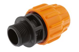 Муфта перех ПЭ с нар резьбой 32х1'' для дренажного шланга ''На Берлин'' ДЖИЛЕКС