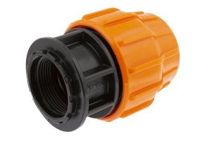 Муфта перех ПЭ с вн резьбой 51х1 1 1/2'' для дренажного шланга ''На Берлин'' ДЖИЛЕКС