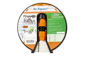 Удлинитель шланга дренажного 32 ''УДАВ'' 20м на катушке с муфтой 32х32 ДЖИЛЕКС