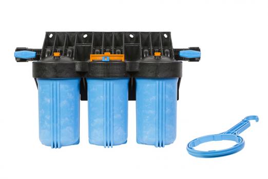 Фильтр магистральный 1'' для хол. воды 10'' 1М10''Т3 тройной ДЖИЛЕКС