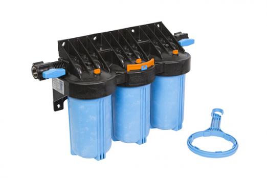 Фильтр магистральный 1'' для хол. воды 10'' 1М10''Т3 тройной ДЖИЛЕКС