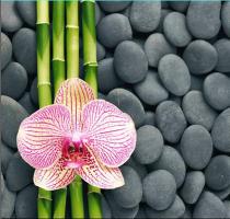 Штора для ванной  Фотопринт 180*180 Камни Z-004 без колец