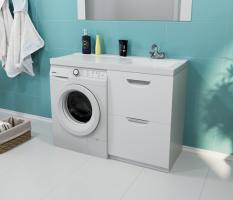 Тумба д/ванной "Атлантик-56"под рак.над ст.маш.БИЛЛ-120(MIXLINE)унив.(ПВХ)