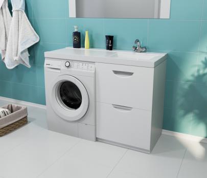 Тумба д/ванной "Атлантик-56"под рак.над ст.маш.БИЛЛ-120(MIXLINE)унив.(ПВХ)