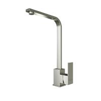 Смеситель для кухни 35k MIXLINE MLSS-0318 плоский излив, п/гайку САТИН