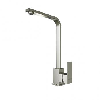 Смеситель для кухни 35k MIXLINE MLSS-0318 плоский излив, п/гайку САТИН