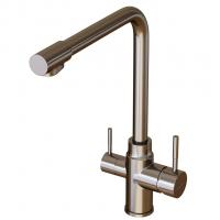 Смеситель для кухни 35k MIXLINE MLSS-0320/MLSS-3220 подкл.к фильтру, п/гайку САТИН