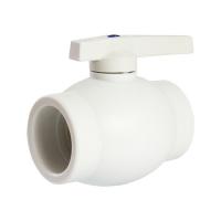 Кран шар 63 ручка PP-R EVER® plast БЕЛЫЙ (Россия)