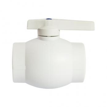 Кран шар 63 ручка PP-R EVER® plast БЕЛЫЙ (Россия)