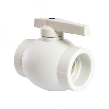 Кран шар 63 ручка PP-R EVER® plast БЕЛЫЙ (Россия)