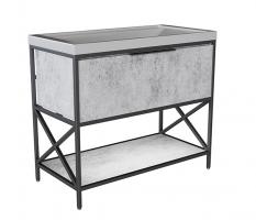 Тумба д/ванной "БРУКЛИН-100" Бетон под раковину Фостер 100 (Kirovit) ЛОФТ (ЛДСП)