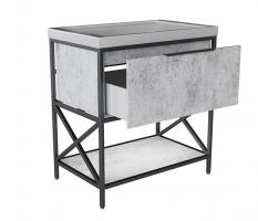 Тумба д/ванной "БРУКЛИН-80" Бетон под раковину Фостер 80 (Kirovit)/Fest 80 (Sanita Luxe) ЛОФТ (ЛДСП)