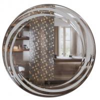 Зеркало MIXLINE "Беатрис" D800 сенсорный выключатель, светодиодная подсветка,с гравировкой