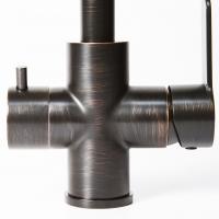 Смеситель для кухни 35k MIXLINE MLSS-03201 СОСТАРЕННАЯ БРОНЗА  подкл.к фильтру*