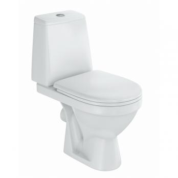 Унитаз-компакт "Браво" белый (гориз, нижн, сид. полип., 2-кн.арм.) (Rosa)