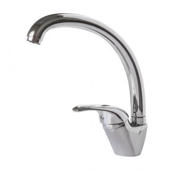 Смеситель для кухни 40к F4103 FRAP (выс.пов. излив, п/шпильку, хром, латунь)