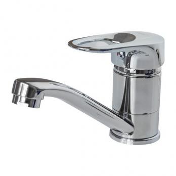 Смеситель для кухни 40к F4504 FRAP (плоский пов.излив, п/шпильку, хром, латунь)